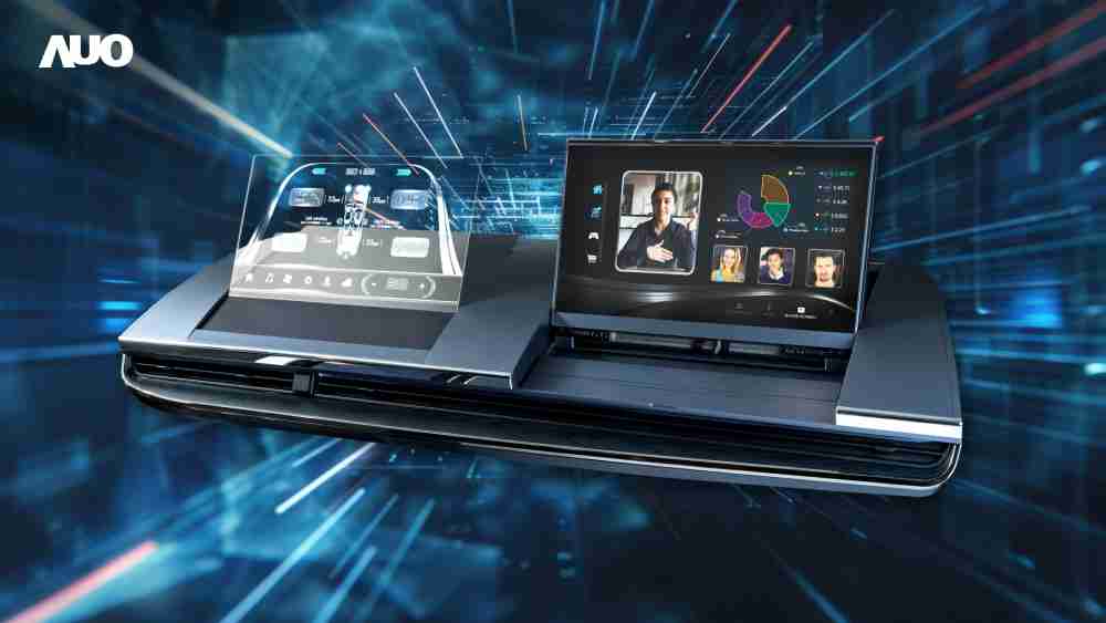 彩霸王Micro LED Display HMI解决方案打造透明Micro LED前座仪表，，，，呈现信息并保留驾驶视野开阔；亦为副驾驶座乘客打造收放自如的Micro LED屏幕，，，，在不影响显示质量的前提于显示区内建镜头，，，，让用户能与视讯对象直接眼神接触，，，，提供绝佳的双向沟通体验