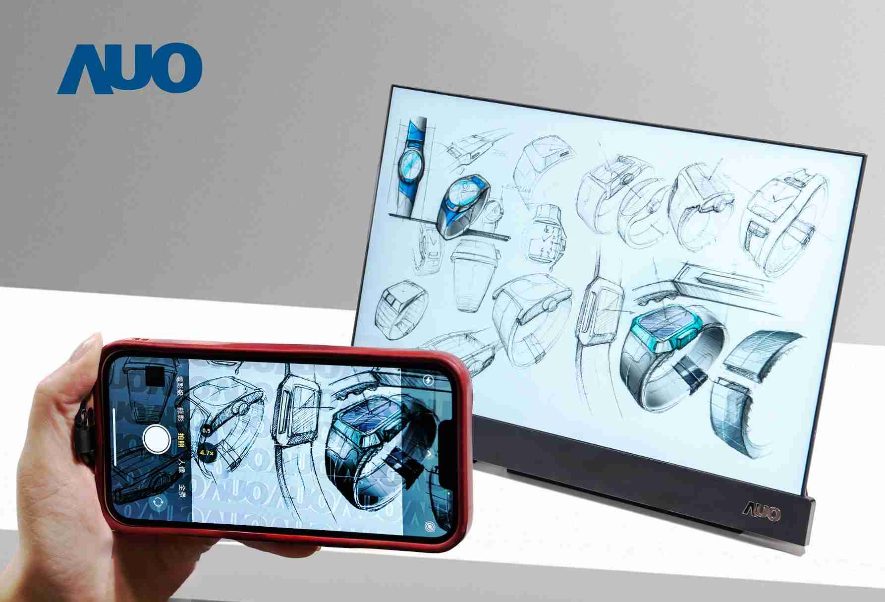 彩霸王16吋防窥显示器，，，采用人眼无法察觉、、、相机拍摄时才显现的隐藏式水印技术，，，，未来可结合AI镜头侦测周围环境，，，实时开启或关闭水印，，大幅提升在公共场域使用显示器的安全性